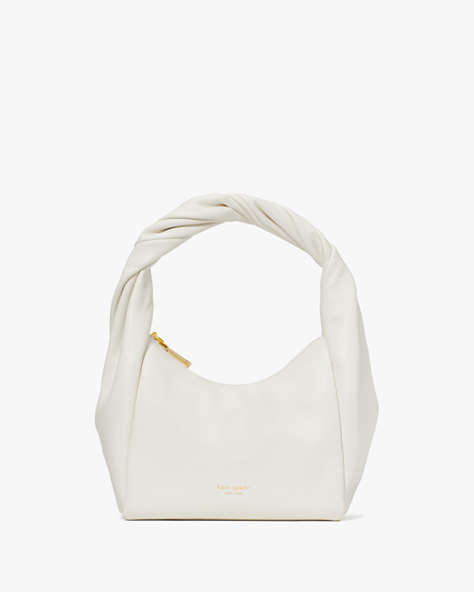 Kate Spade,Twirl Top-Handle Bag,Light Cream