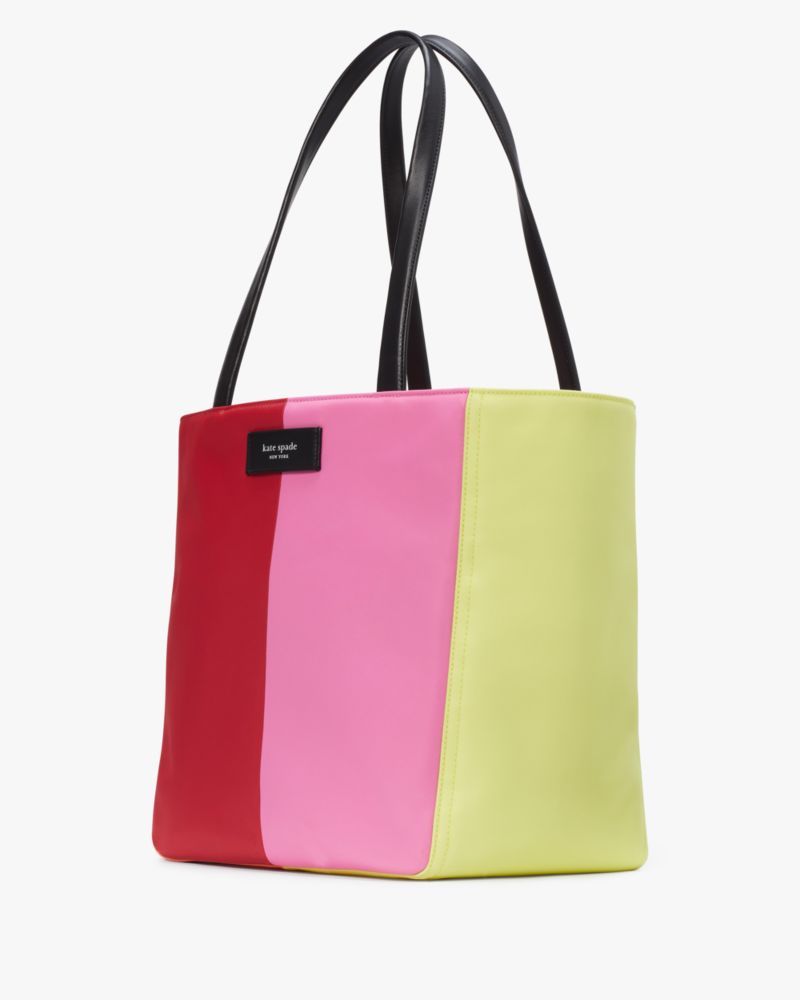 Kate Spade,Rainbow Nylon Large Tote,Multi