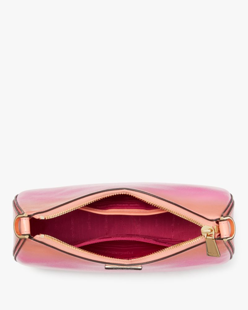 Kate Spade,Sam Icon Ombre Small Convertible Crossbody,Leather,Shoulder Bag,Piping,Logo,Metal,Shoulder Guard,Day Party,Multi Color
