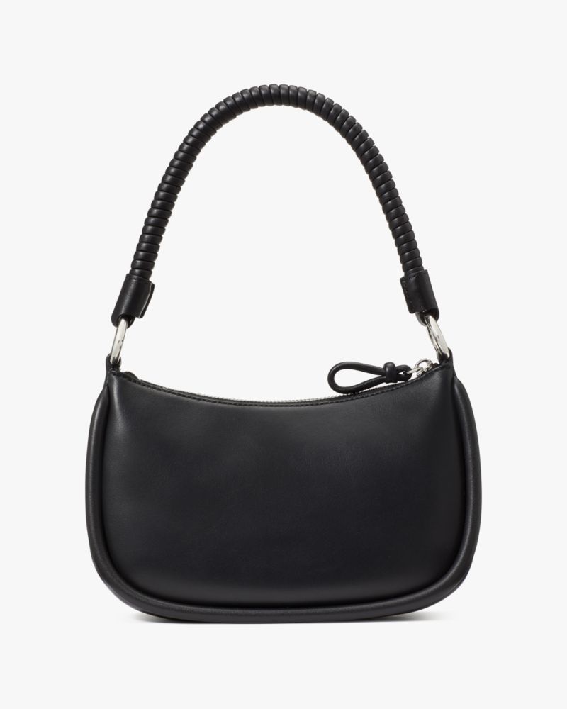 Kate Spade,Loop Shoulder Bag,Leather,Shoulder Bag,Logo,Adjustable,Casual,Black