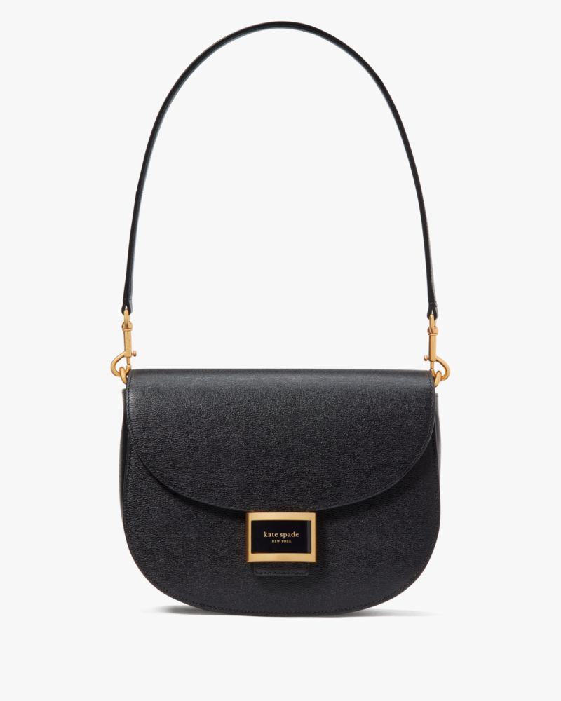 Kate Spade,ケイティ コンバーチブル サドル バッグ,ショルダーバッグ,ブラック