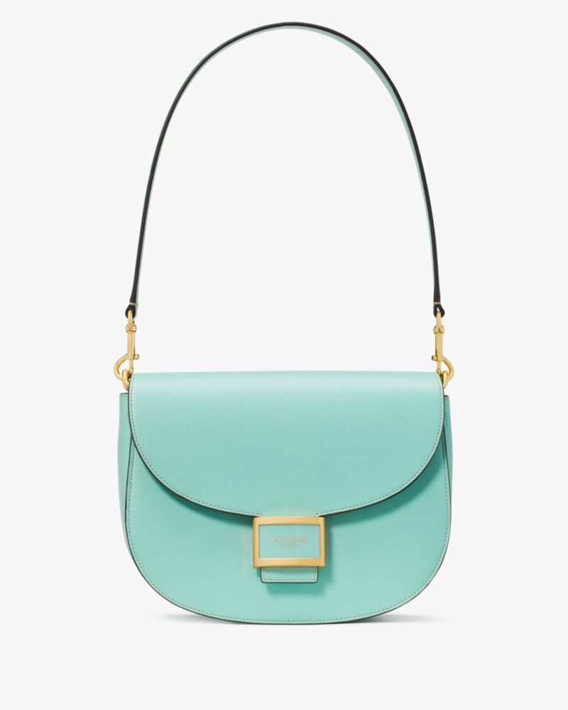 Kate Spade,Katy Convertible Saddle Bag,Mint Liqueur