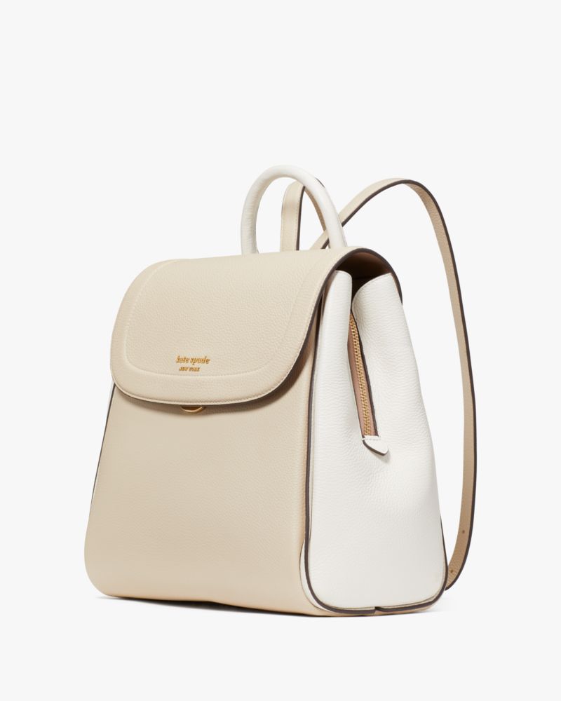 Kate Spade,Knott Colorblocked Backpack,Backpack,Metal Material,Color Block,Piping,Metal,Logo,Work,Casual,