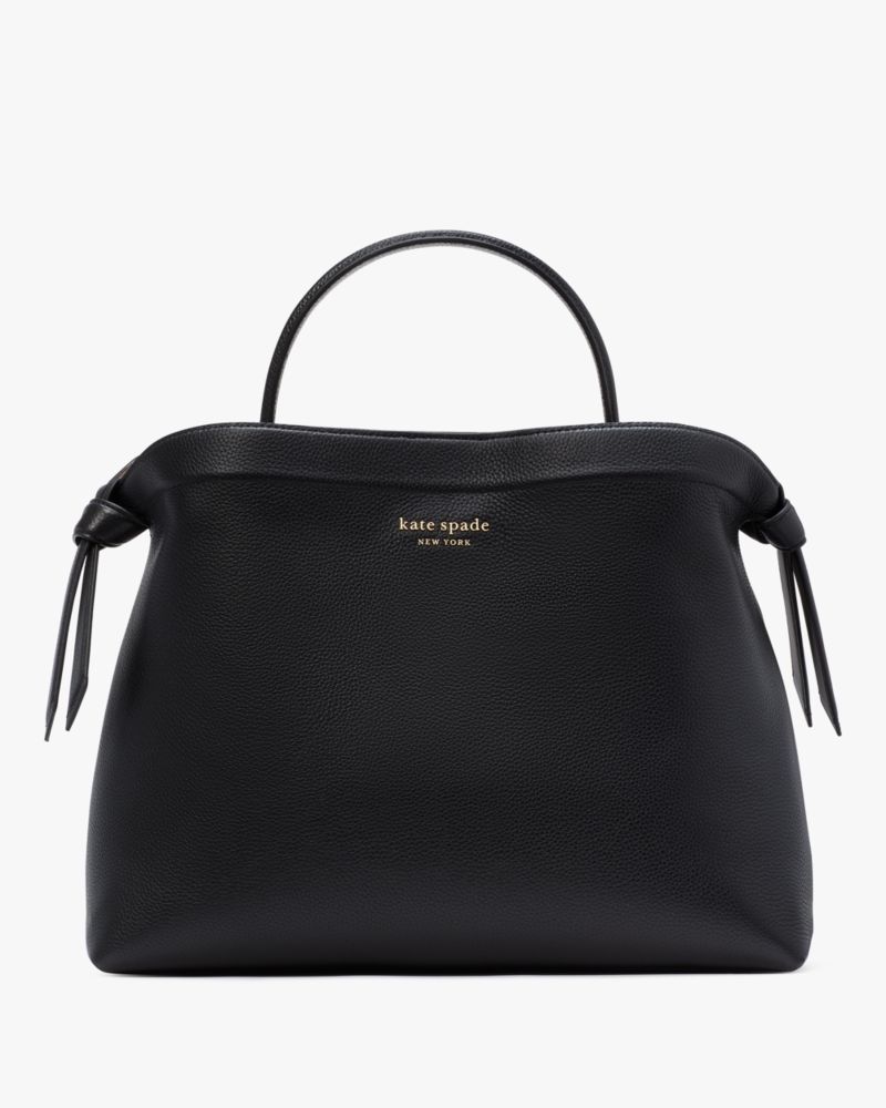 Kate Spade,Knott Large Top-Handle Bag,Black
