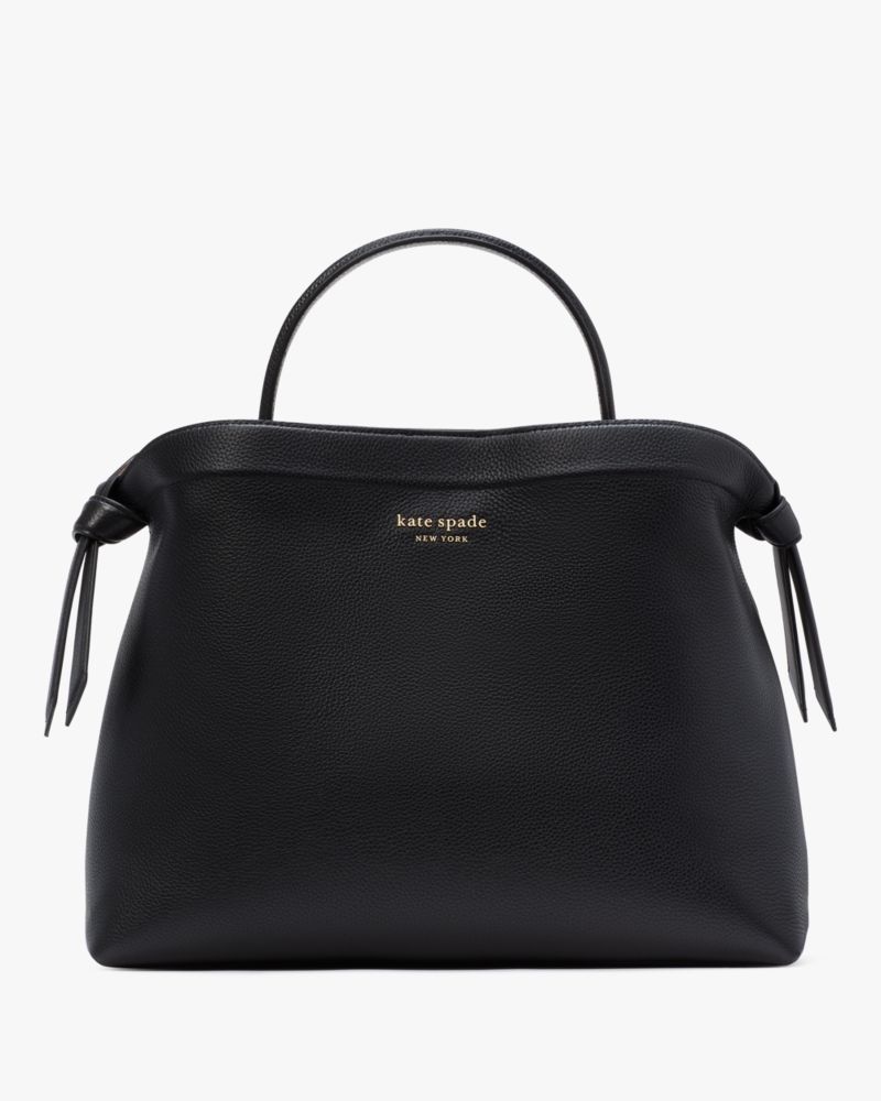 Kate Spade,ノット ラージ トップ ハンドル バッグ,ハンドバッグ,ブラック