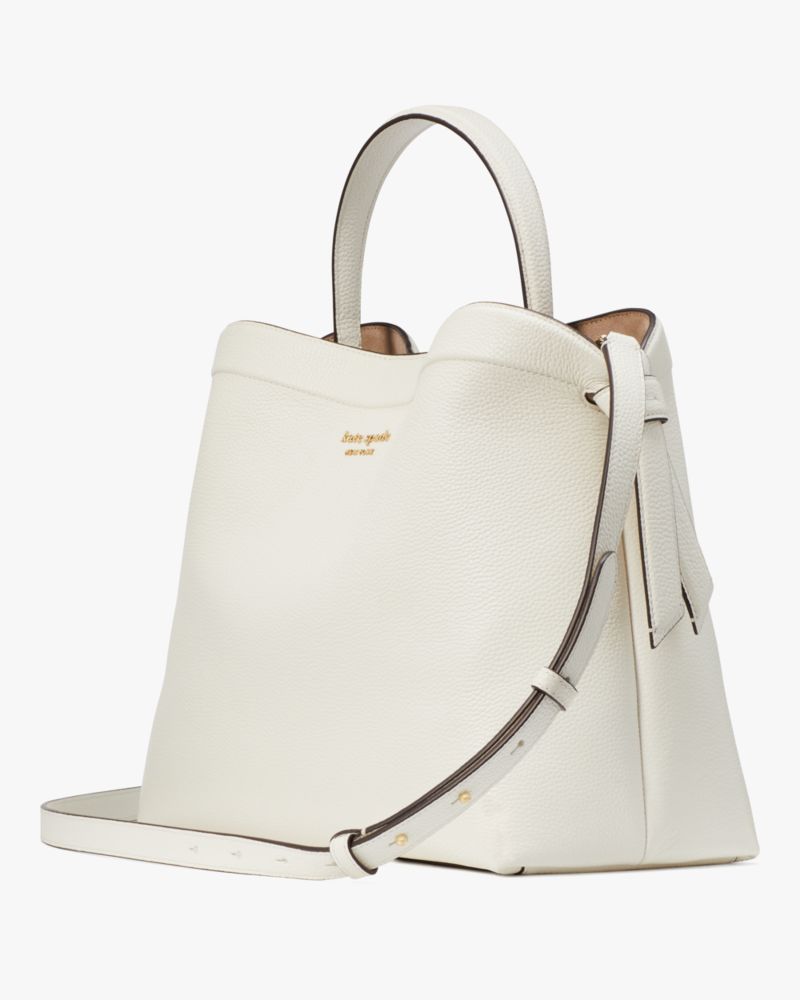 Kate Spade,ノット ラージ トップ ハンドル バッグ,ハンドバッグ,ライトクリーム