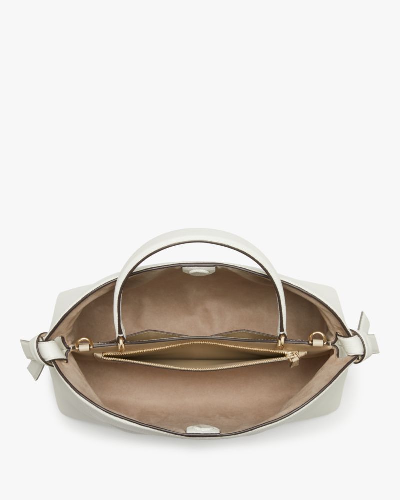 Kate Spade,ノット ラージ トップ ハンドル バッグ,ハンドバッグ,ライトクリーム