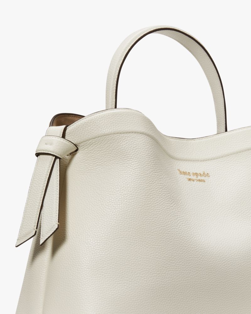 Kate Spade,ノット ラージ トップ ハンドル バッグ,ハンドバッグ,ライトクリーム