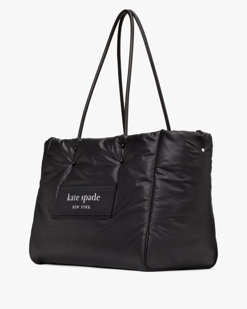 Kate Spade,サム アイコン ラベル ラージ エブリシング トート,トートバッグ,ブラック