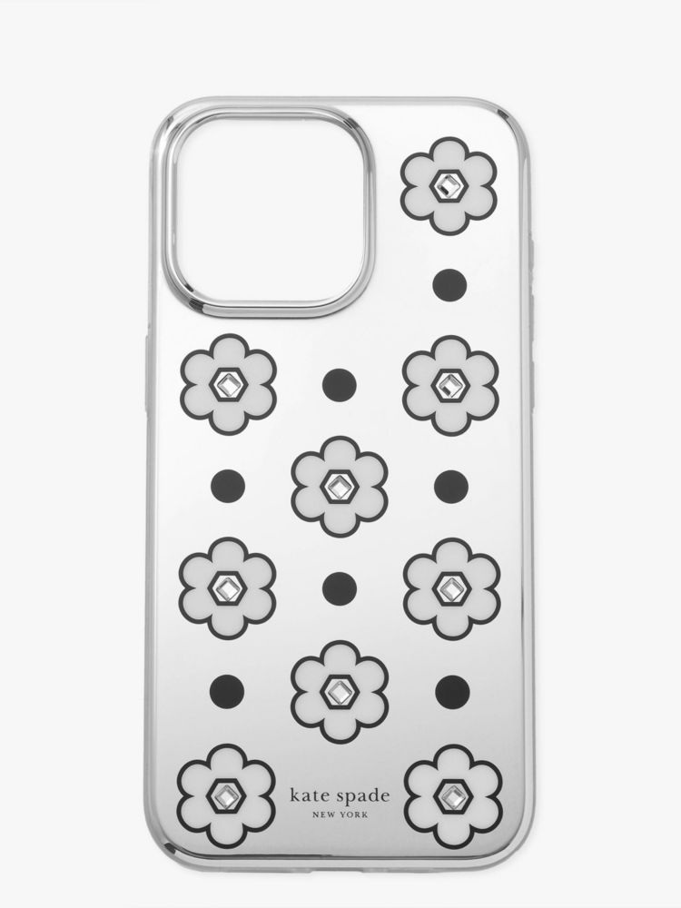 Kate Spade,デイジー ドット ミラー アイフォン 15 Pro Max ケース,iPhoneケース,クリアマルチ
