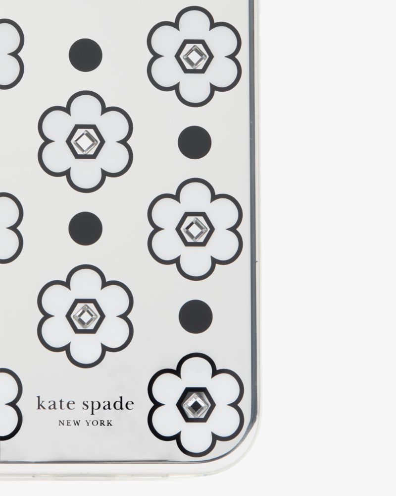 Kate Spade,デイジー ドット ミラーアイフォン 15 Pro ケース,モバイルアクセサリー,クリアマルチ