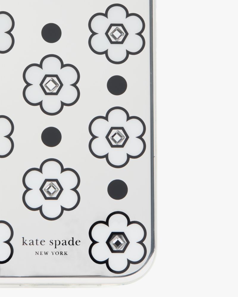 Kate Spade,デイジー ドット ミラーアイフォン 15 Pro ケース,iPhoneケース,クリアマルチ