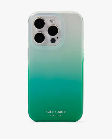 Kate Spade,Ombre iPhone 15 Pro Max Case,Mint Liqueur Multi