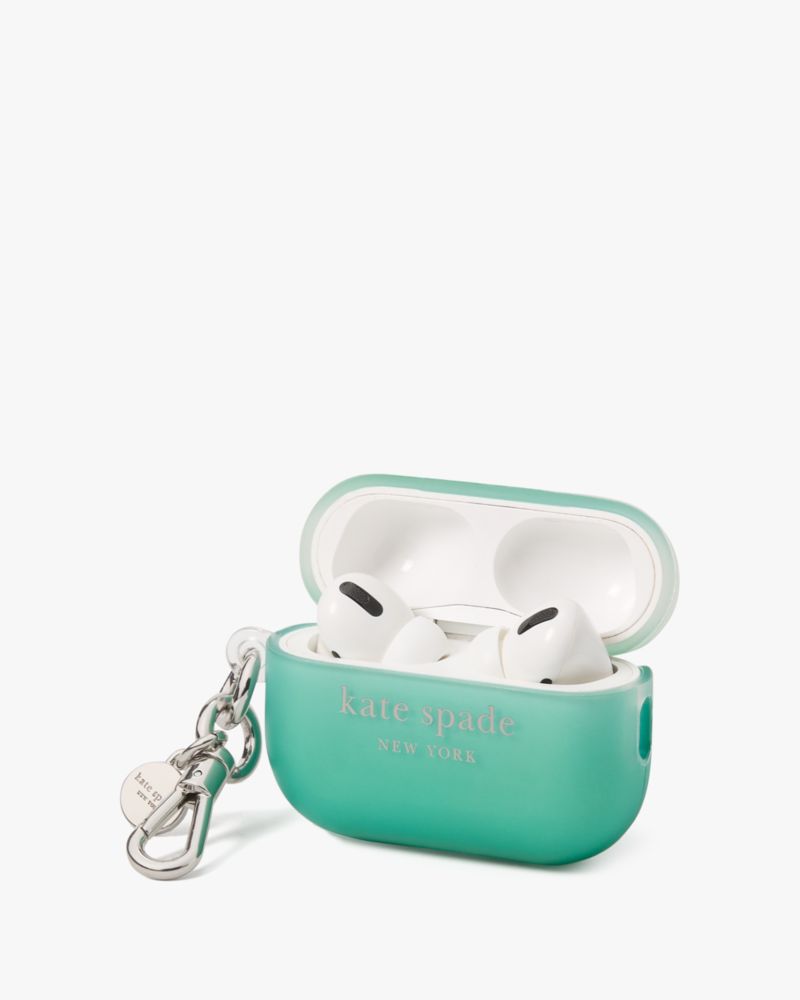 Kate Spade,Ombre AirPod Pro Second Gen Case,Mint Liqueur Multi