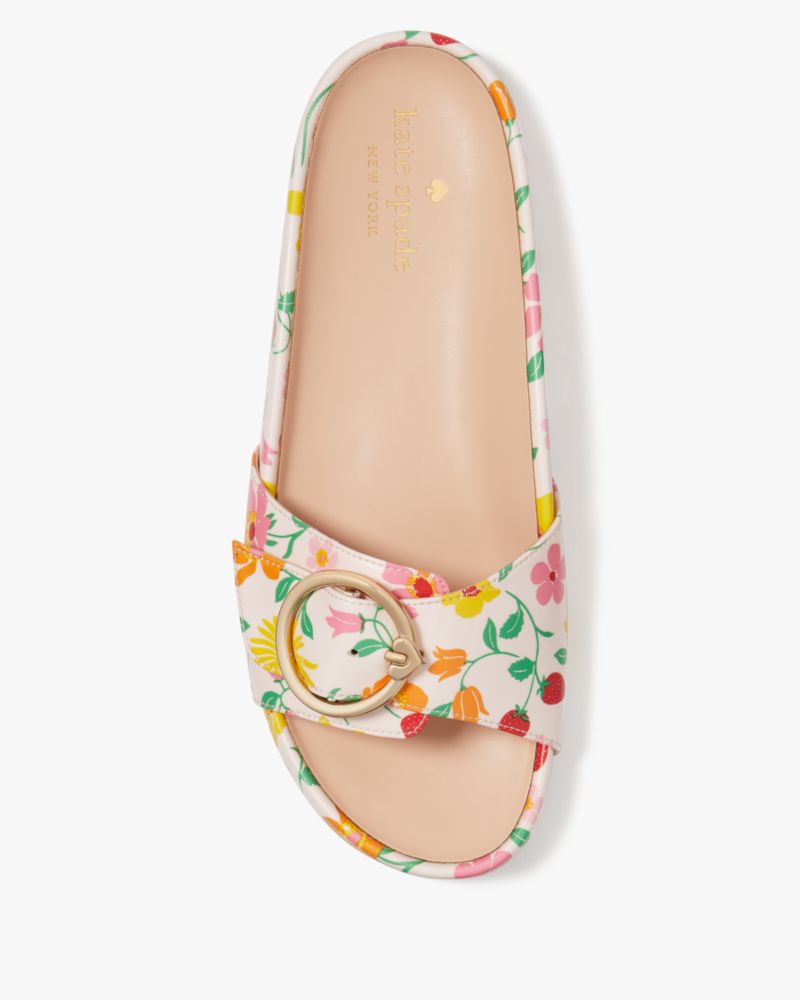 Kate Spade,Della Strawberry Garden Slide,Light Rosebud