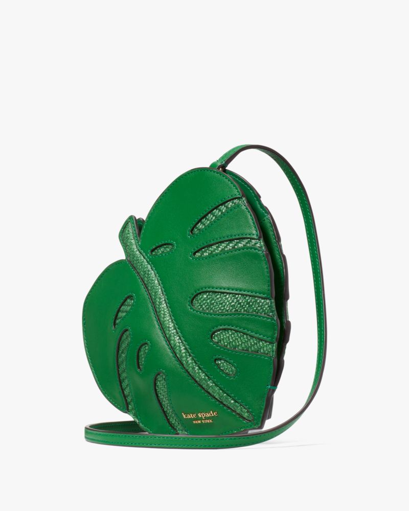 Kate Spade,Playa 3D Leaf Crossbody,Watercress Multi