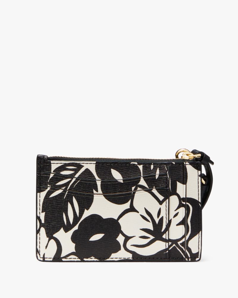 Kate Spade,Morgan Tropical Foliage Coin Card Case Wristlet,Multi Color