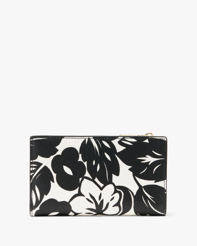 Kate Spade,Morgan Tropical Foliage Small Slim Bifold Wallet,Multi Color