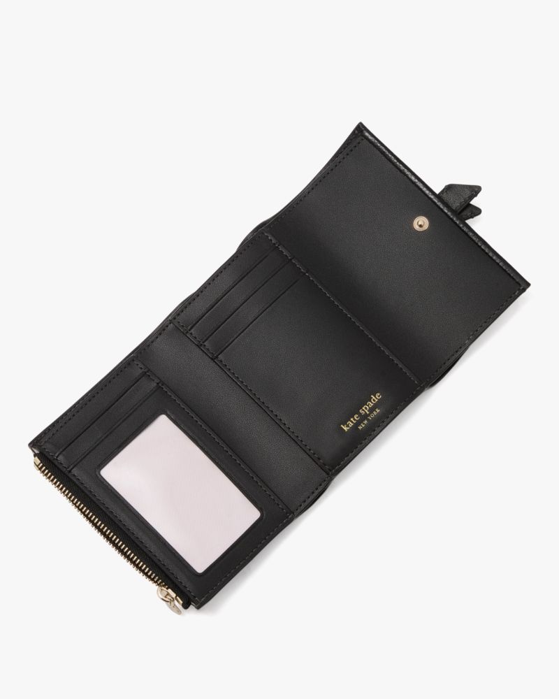 Kate Spade,Knott Small Compact Wallet,Black