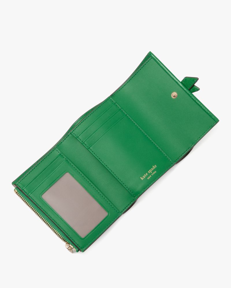 Kate Spade,Knott Small Compact Wallet,Watercress