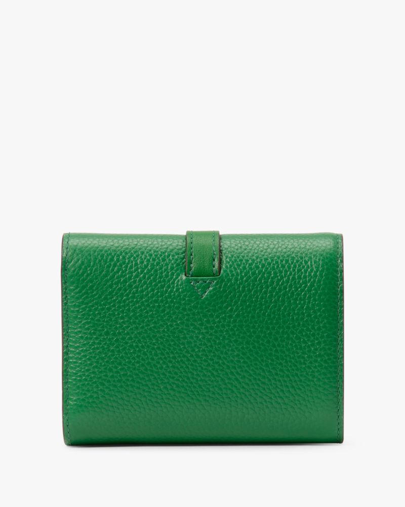 Kate Spade,Knott Small Compact Wallet,Watercress