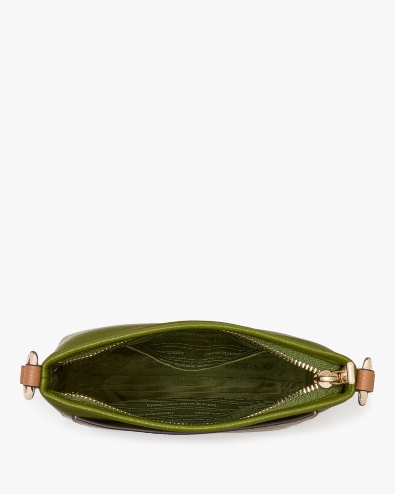 Kate Spade,AVA SWINGPACK ,Leather,Crossbody,Logo,Word Embellishment,Casual,Olive