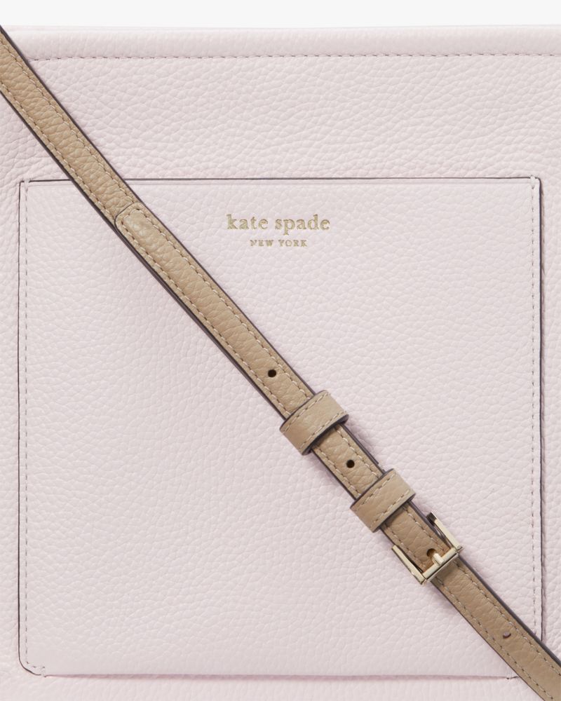 Kate Spade,AVA SWINGPACK ,Leather,Crossbody,Logo,Word Embellishment,Casual,Pink