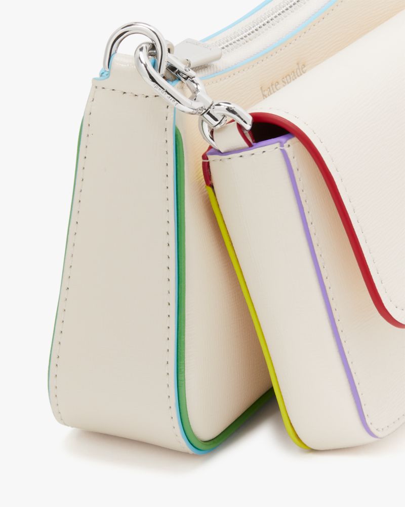 Double Up Rainbow Trim Crossbody Kate Spade GB