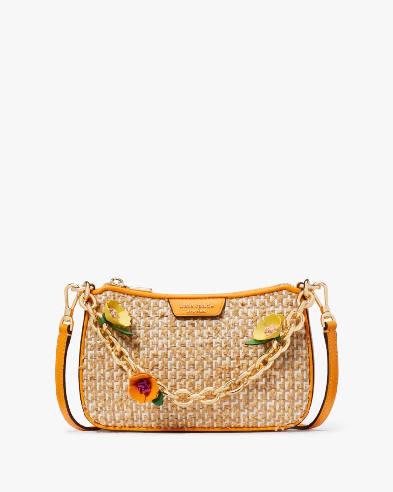 Jolie Raffia Tweed Small Convertible Crossbody