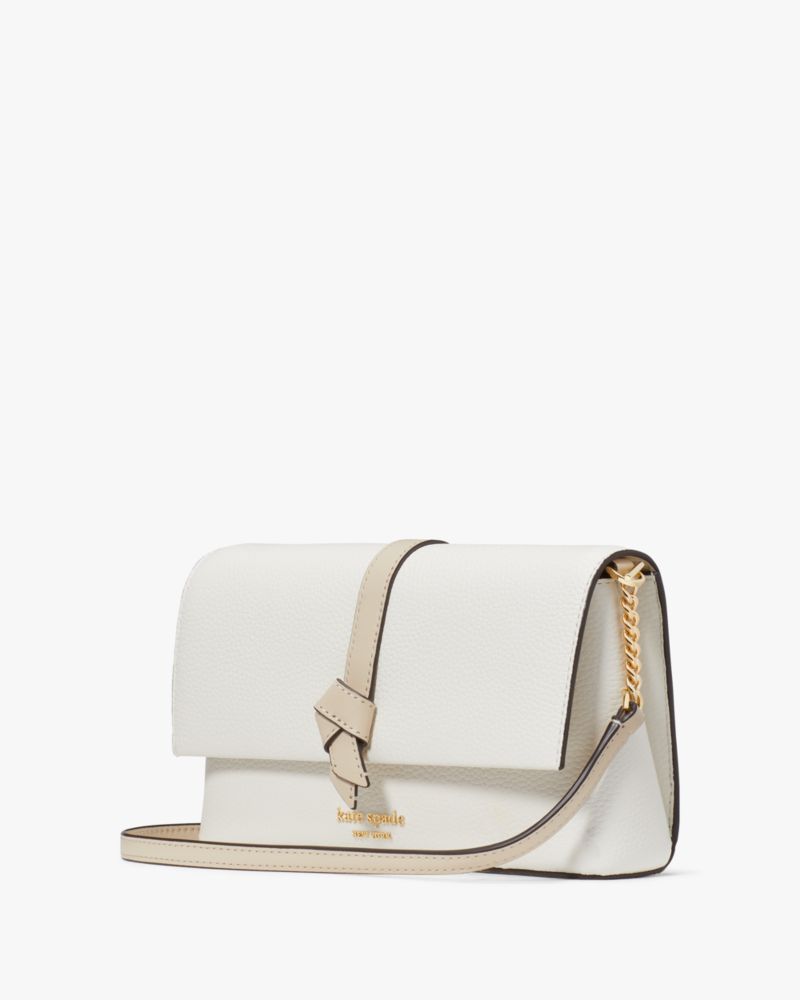 Kate Spade,ノット カラーブロック フラップ チェーン クロスボディ,クロスボディ / 斜めがけ,ライトクリームマルチ