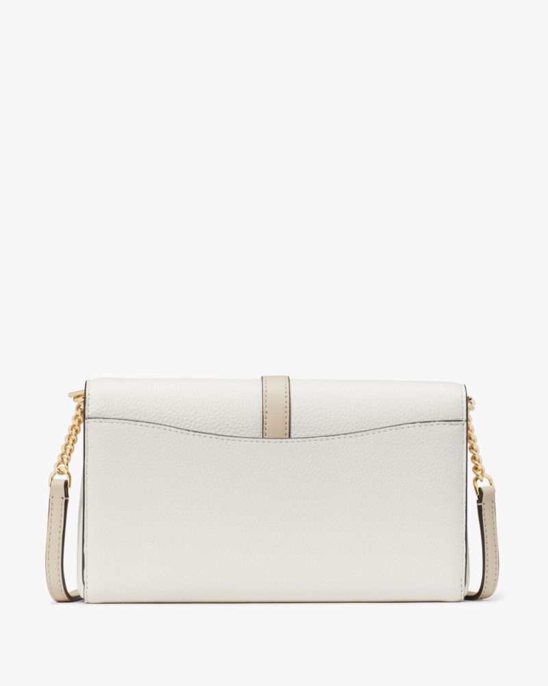 Kate Spade,ノット カラーブロック フラップ チェーン クロスボディ,クロスボディ / 斜めがけ,ライトクリームマルチ