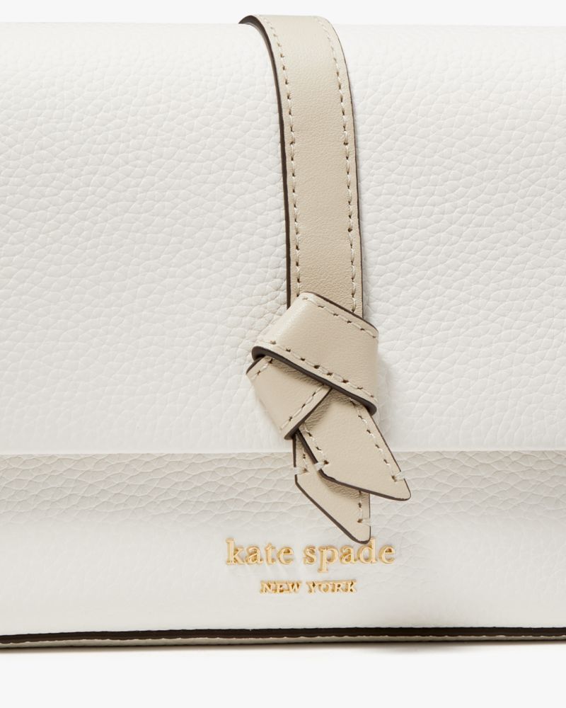 Kate Spade,ノット カラーブロック フラップ チェーン クロスボディ,クロスボディ / 斜めがけ,ライトクリームマルチ