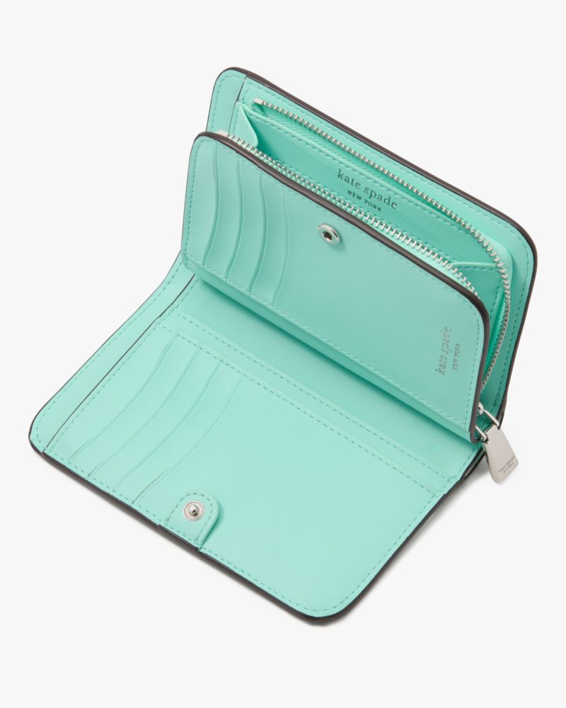 Kate Spade,Morgan Ombre Compact Wallet,Mint Liqueur Multi