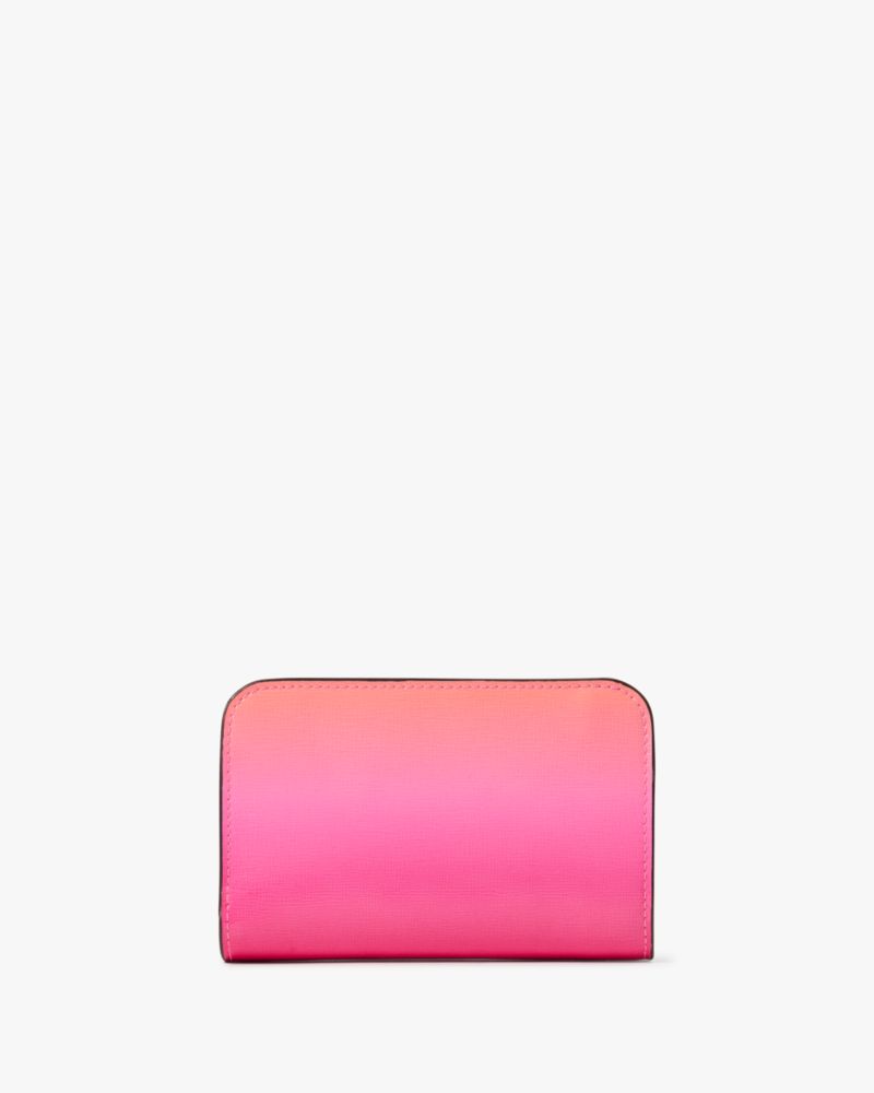 Kate Spade,Morgan Ombre Compact Wallet,Melon Ball Multi