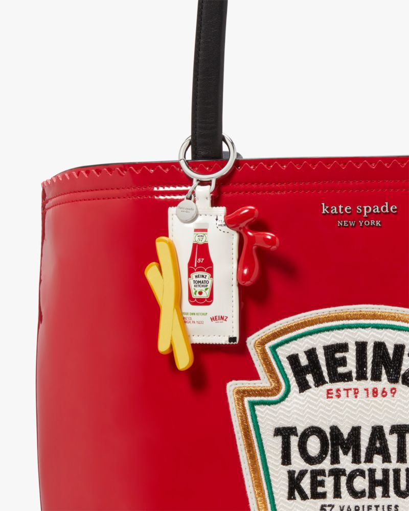 Kate Spade,ハインツ×ケイト・スペード ニューヨーク  パテント キー フォブ,その他小物,フレッシュホワイトマルチ