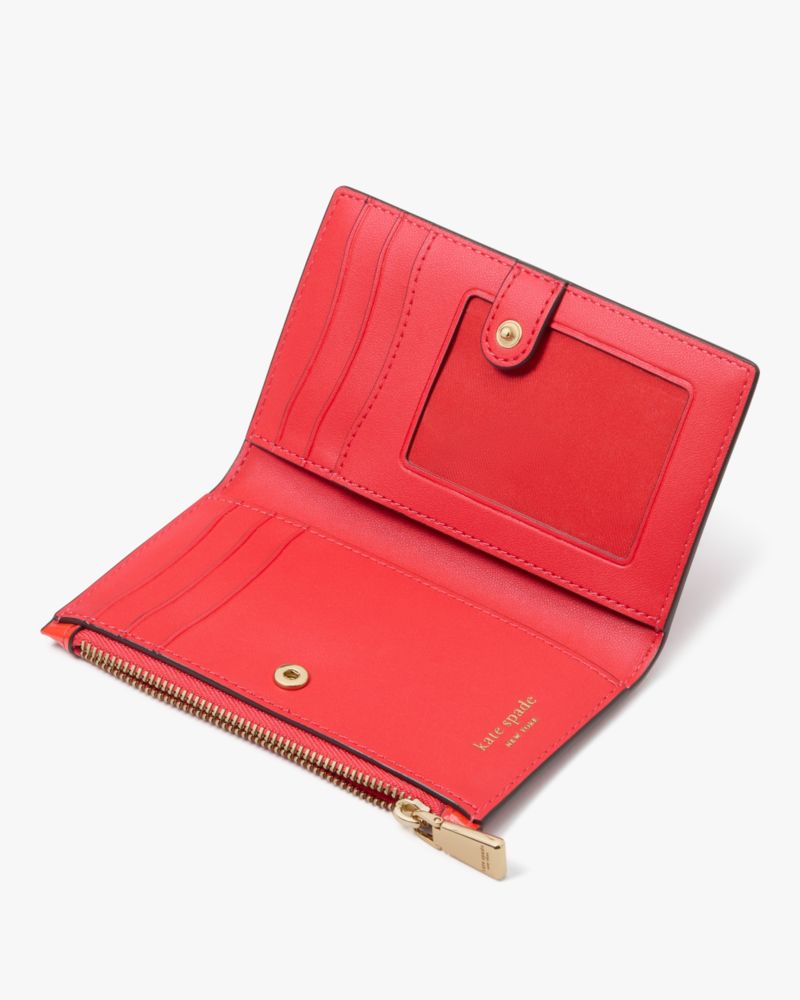 Kate Spade,Morgan Bandana Small Slim Bifold Wallet,