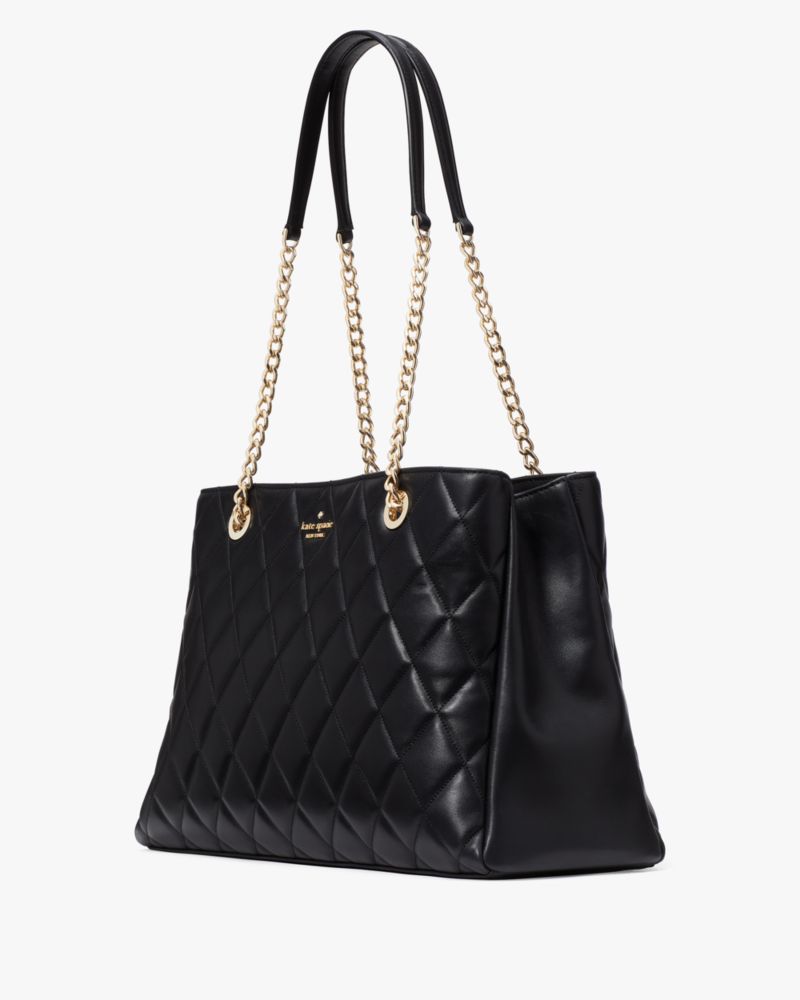 Kate Spade,Carey Quilted Tote,Black