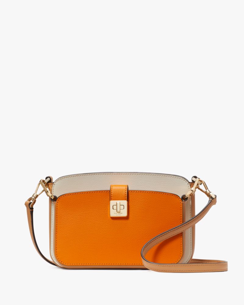 Kate Spade,Phoebe Colorblock Turnlock Crossbody Duo,Turmeric Root Multi