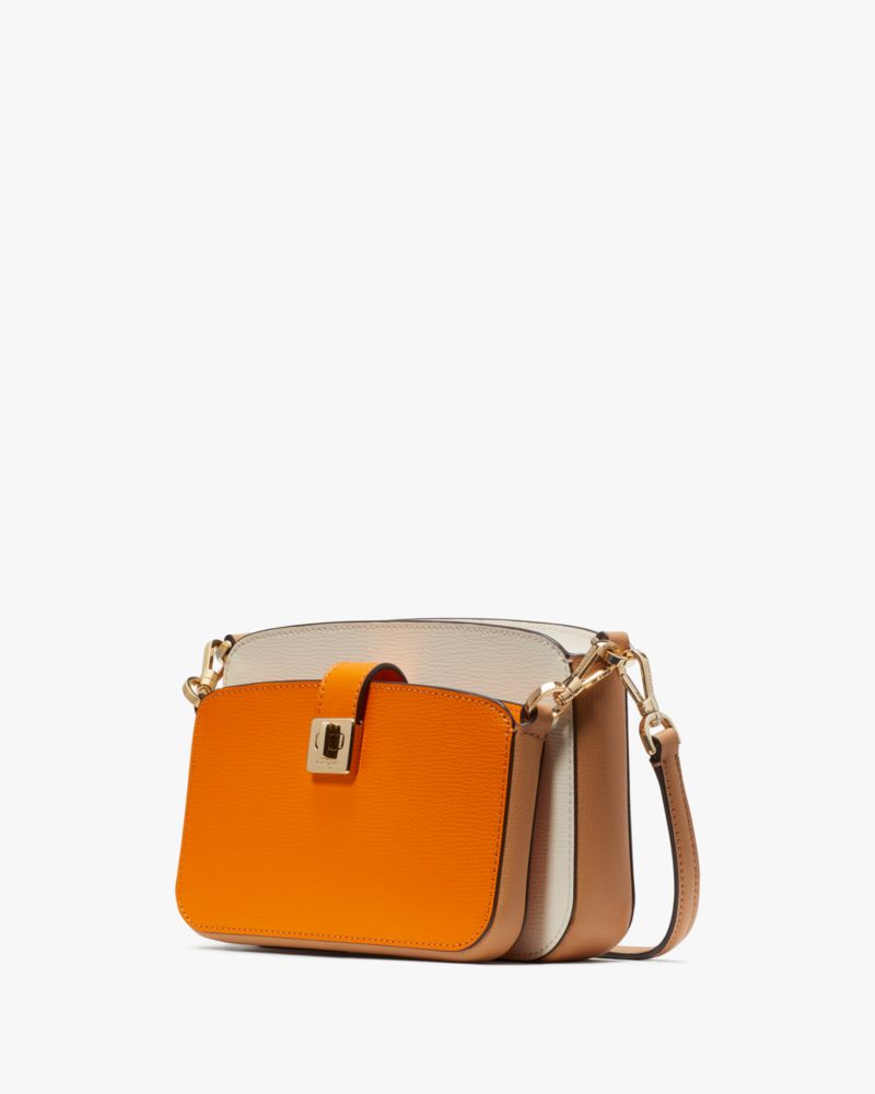 Kate Spade,Phoebe Colorblock Turnlock Crossbody Duo,Turmeric Root Multi