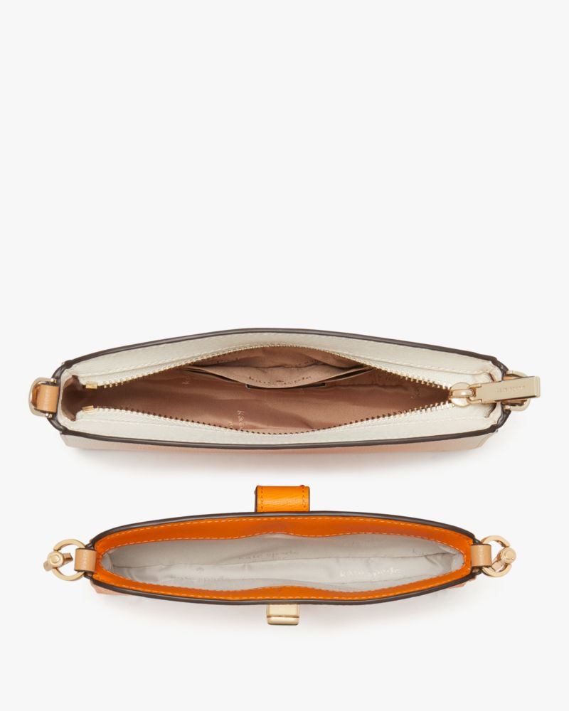 Kate Spade,Phoebe Colorblock Turnlock Crossbody Duo,Lining Leather,Crossbody,Color Block,Lined,Casual,Multi Color