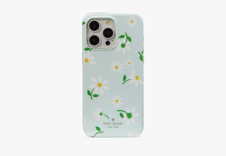 Kate Spade,Scattered Daisies iPhone 15 Pro Max Case,Crystal Blue Multi image number 0