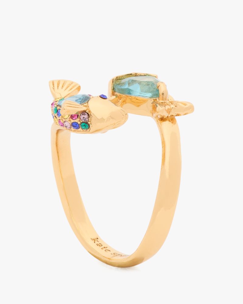 Kate Spade,What A Catch Fish Ring,Blue Multi