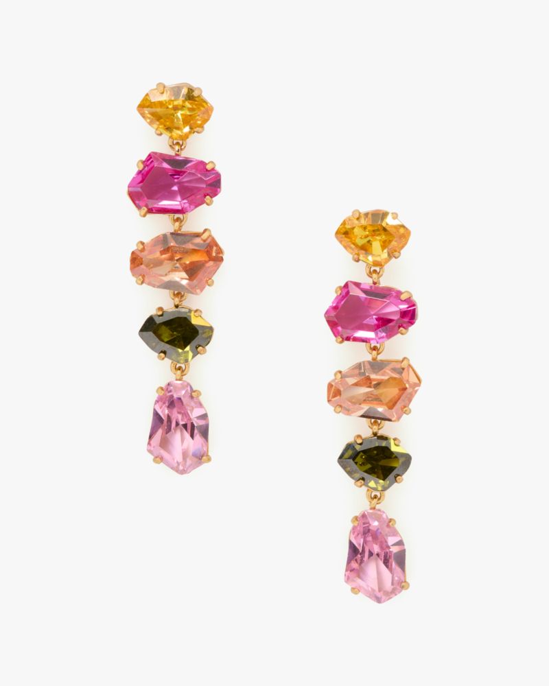 Kate Spade,Treasure Trove Statement Linear Earrings,Multi