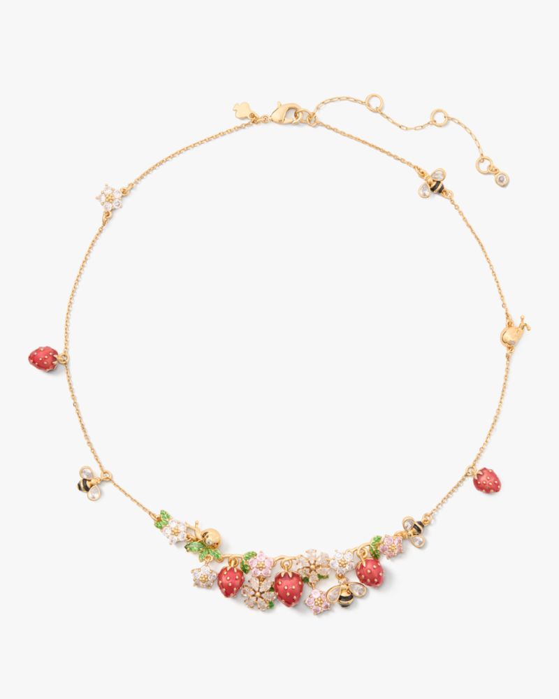 Kate Spade,Strawberry Fields Statement Necklace,