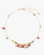 Kate Spade,Strawberry Fields Statement Necklace,Red Multi