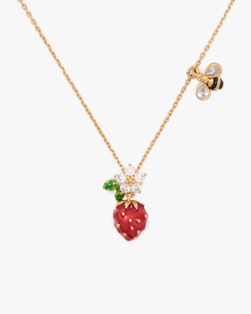 Kate Spade,Strawberry Fields Mini Pendant,