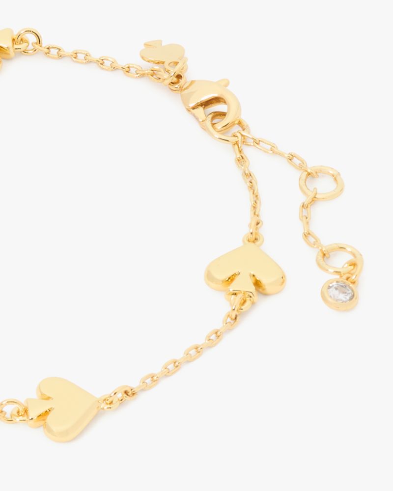 Kate Spade,Spot The Spade Metal Scatter Bracelet,Gold