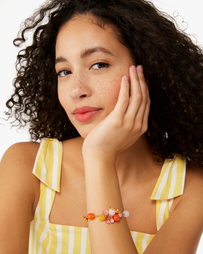 Kate Spade,Freshly Picked Bracelet,Pink Multi