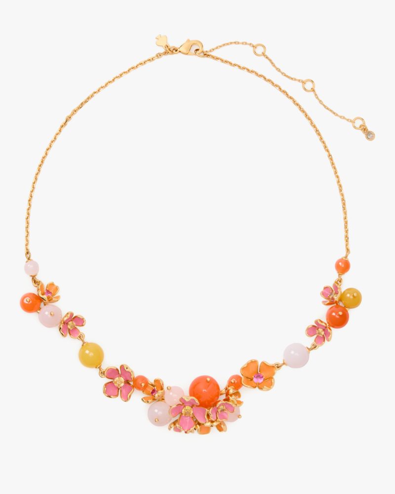 Kate Spade,Freshly Picked Statement Necklace,Pink Multi