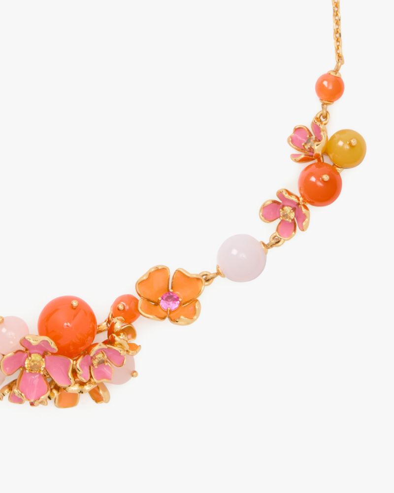 Kate Spade,Freshly Picked Statement Necklace,Pink Multi
